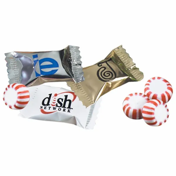 Individually Wrapped Spearmint Flavored Starlight Mints - Custom Banners Now