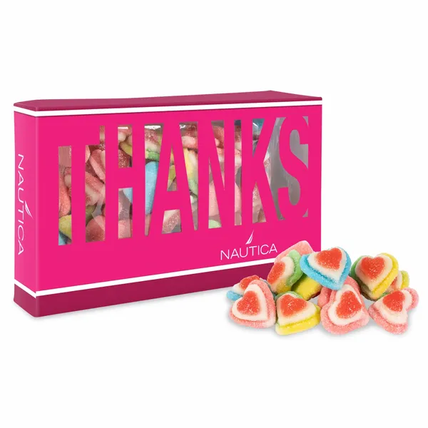 Thanks Die Cut Box with Triple Layer Hearts - Custom Banners Now
