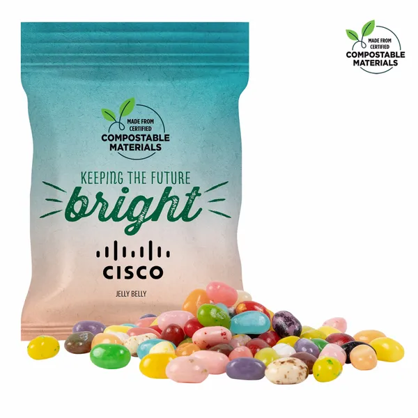 2oz. ECO-Digibag, Compostable & Full Color, Jelly Belly - Custom Banners Now