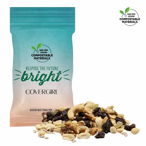 1oz. ECO-Digibag, Compostable & Full Color, Raisin Nut Mix - Custom Banners Now