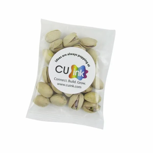 1oz. Goody Bags - Jumbo Salted Pistachios - Custom Banners Now