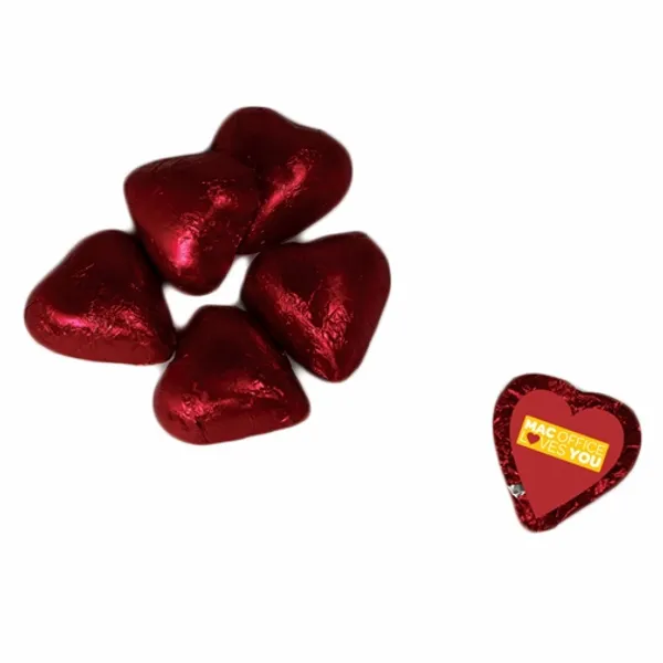 Individually Wrapped Chocolate Hearts - Custom Banners Now