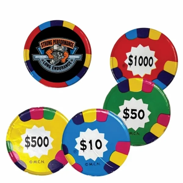 Chocolate Poker Chips - Custom Banners Now