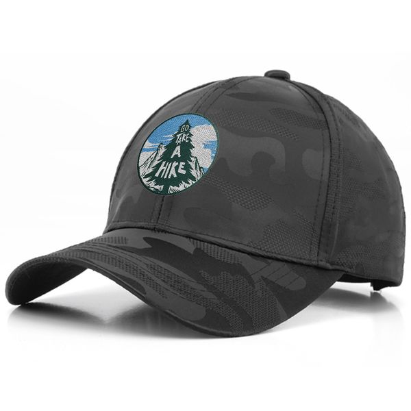 Dark Camou Polyester Baseball Cap - Custom Banners Now
