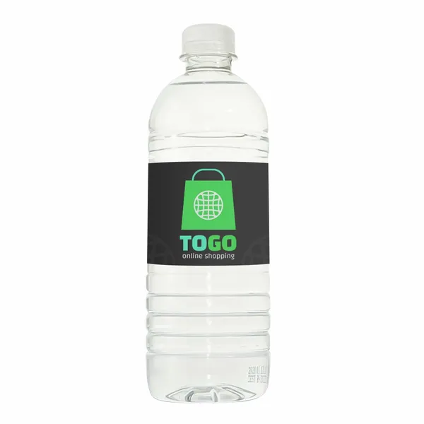 16.9 oz Plastic Ribbed Bottle - Custom Banners Now