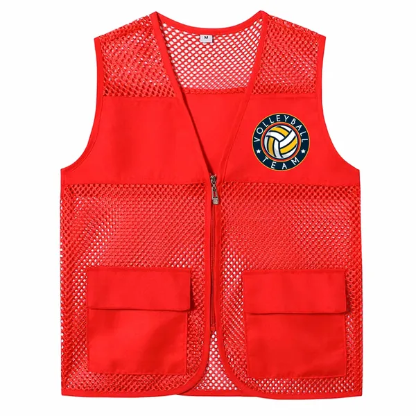 Breathable Mesh Vests with Zippers - Custom Banners Now
