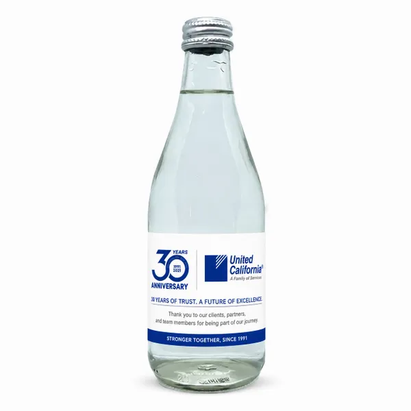 12 oz Glass Water Bottle (GLA12) - Custom Banners Now