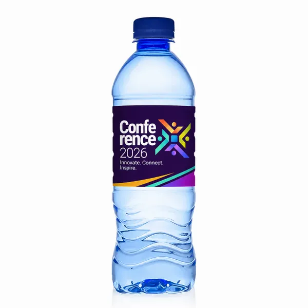 16.9 oz Blue Water Bottle - Custom Banners Now