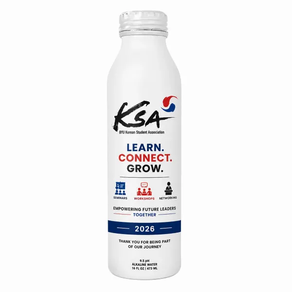 16 oz Aluminum Tall and Skinny Bottle (with a wrap around Label) - Custom Banners Now