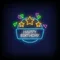 Star & Angles Happy Birthday Neon Sign - Custom Banners Now