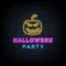 Halloween Party Neon Sign with Pumpkin - Custom Banners Now