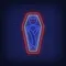 Vampire Coffin Neon Sign - Custom Banners Now