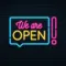 We Are Open Neon Sign - Custom Banners Now