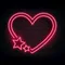 Red Love Heart Star Neon Sign - Custom Banners Now