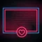 Love Heart Neon Glowing Frame Neon Sign - Custom Banners Now