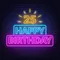25th Happy Birthday Neon Sign - Custom Banners Now