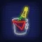 Wine in Ice Bucket Neon Sign - Custom Banners Now