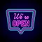 We're Open Neon Sign - Custom Banners Now