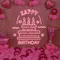 Big Happy Birthday Text with Cake Neon Sign - Custom Banners Now
