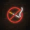 No Smoking Simple Neon Sign - Custom Banners Now