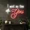 I Want My Time With You Neon Sign - Custom Banners Now