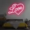 Heart Love Neon Sign - Custom Banners Now