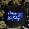 Happy Birthday Cheers Neon Sign - Custom Banners Now