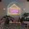 Retro Open Neon Sign - Custom Banners Now