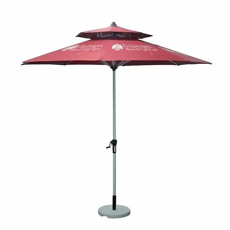 Wood Market Umbrella - 9 ft - Custom Banners Now