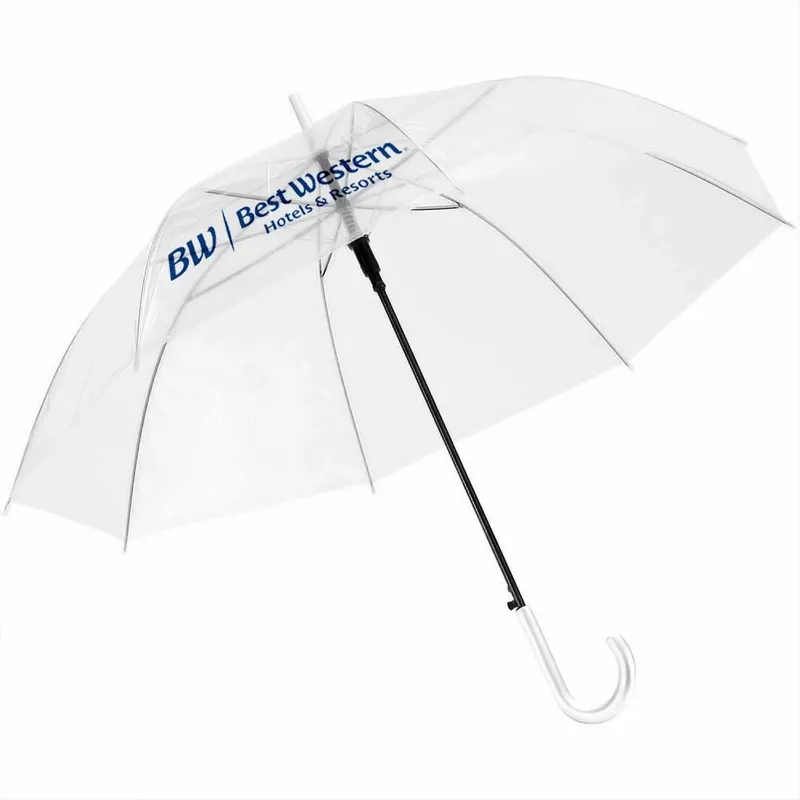 Clear Umbrella - 46 in Arc - Custom Banners Now