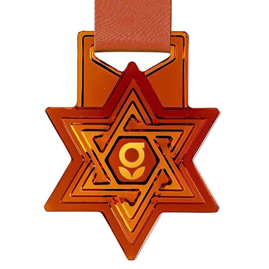 Star Glass Medal - Custom Banners Now