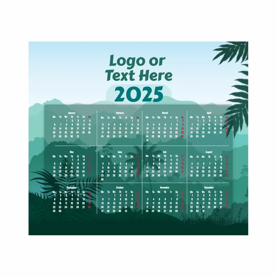 Nature Mouse Pad with Calendar - Custom Banners Now