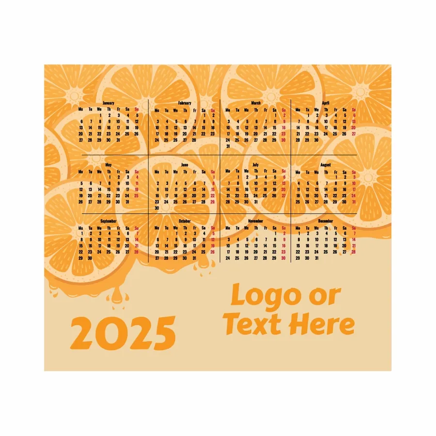 Custom Orange Mouse Pad - Custom Banners Now