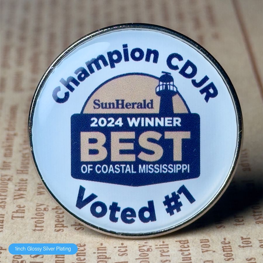Epoxy Lapel Pin Deal - Custom Banners Now