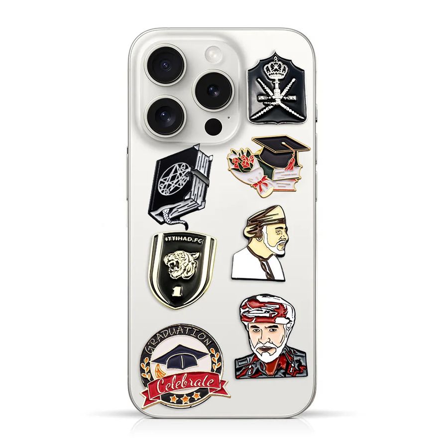 Phone Metal Badge Stickers - Custom Banners Now