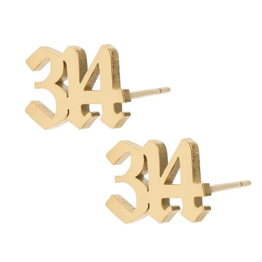 Die Struck Metal Earrings - Custom Banners Now