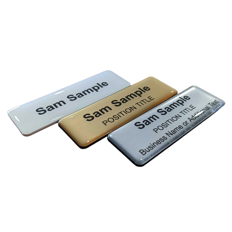 Epoxy Dome Name Badges - Custom Banners Now