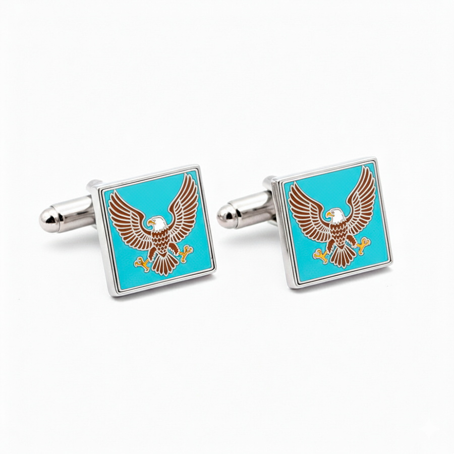 Hard Enamel Cufflinks - Custom Banners Now