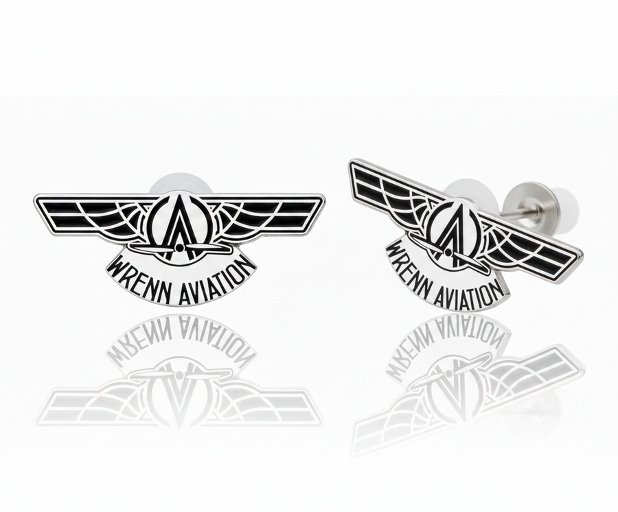 Hard Enamel Metal Earrings - Custom Banners Now