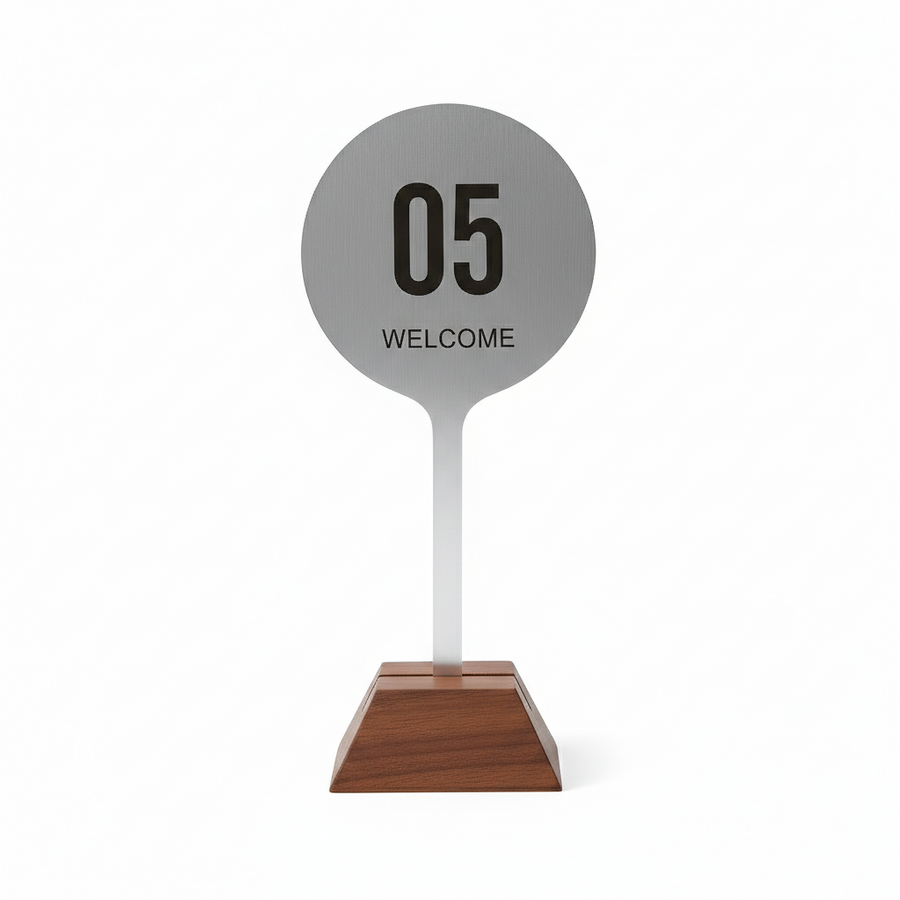 Stainless Steel Table Numbers - Custom Banners Now