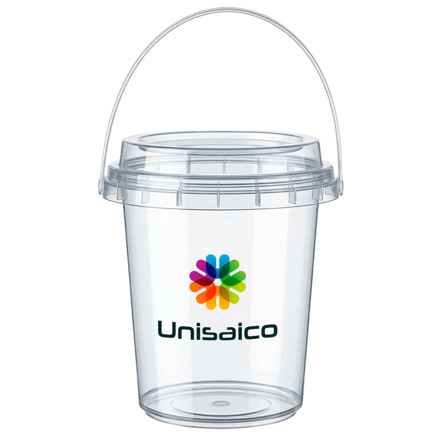Premium Transparent Drink Buckets - Custom Banners Now