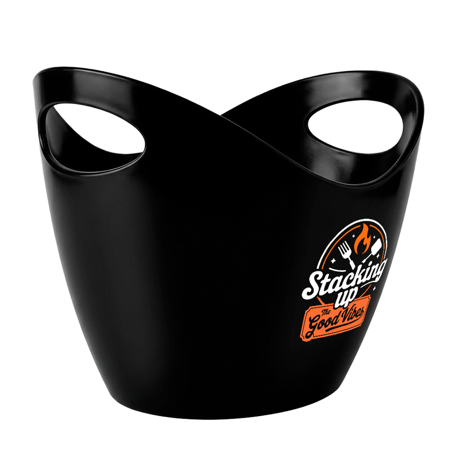 Curved Dual-Handle Drink Buckets - Custom Banners Now