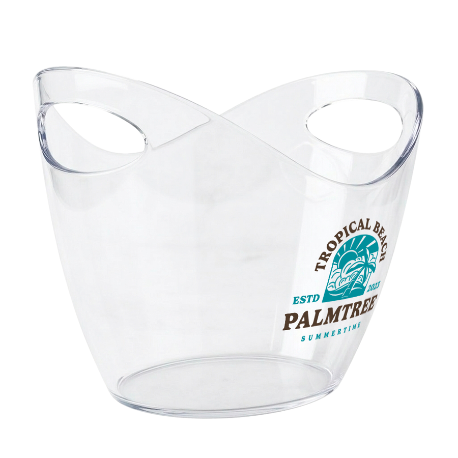 Curved Dual-Handle Drink Buckets - Custom Banners Now