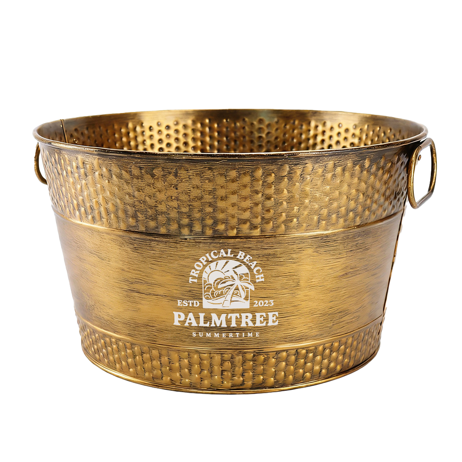 Galvanized Beverage & Ice Buckets - Custom Banners Now