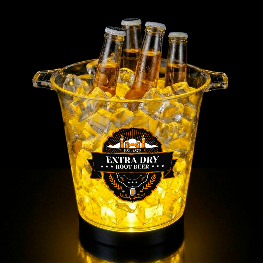 Multi-Color Light-Up Drink Buckets - Custom Banners Now