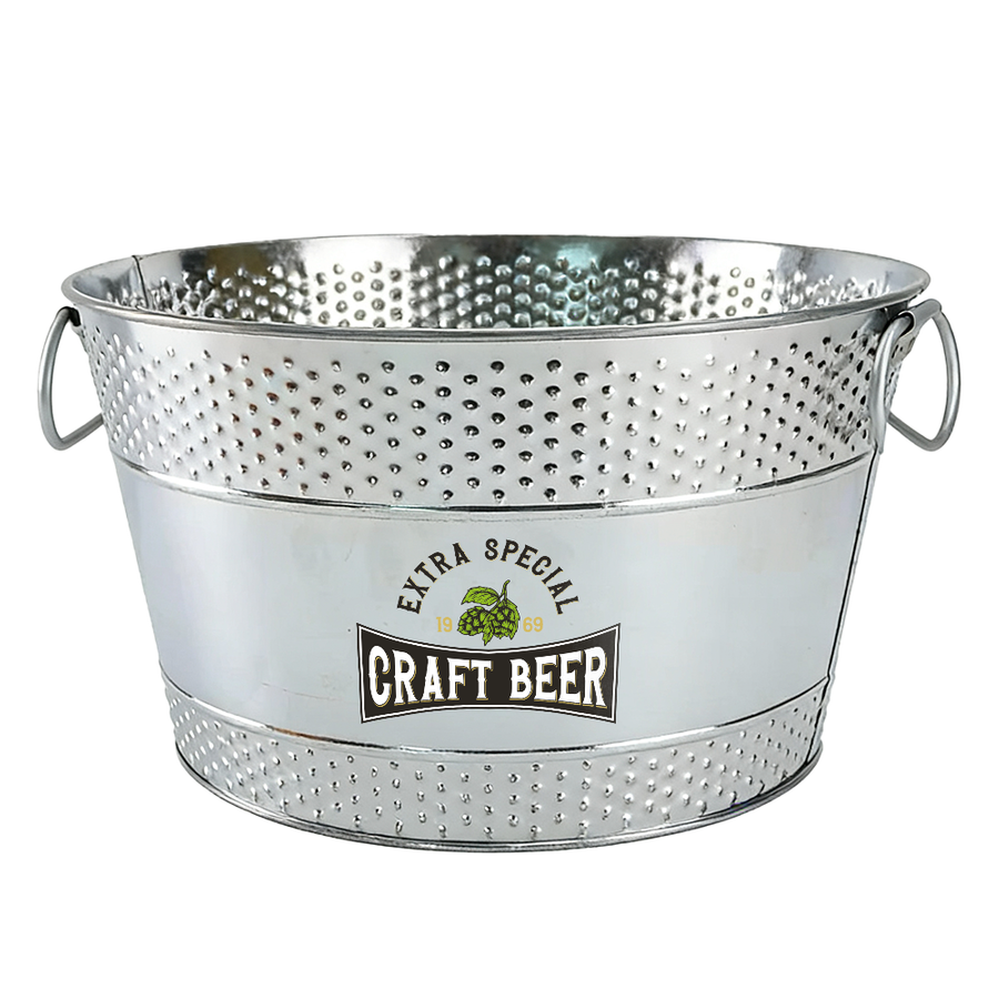 Galvanized Beverage & Ice Buckets - Custom Banners Now