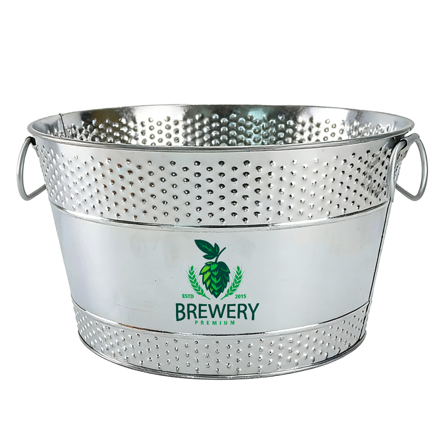 Galvanized Beverage & Ice Buckets - Custom Banners Now