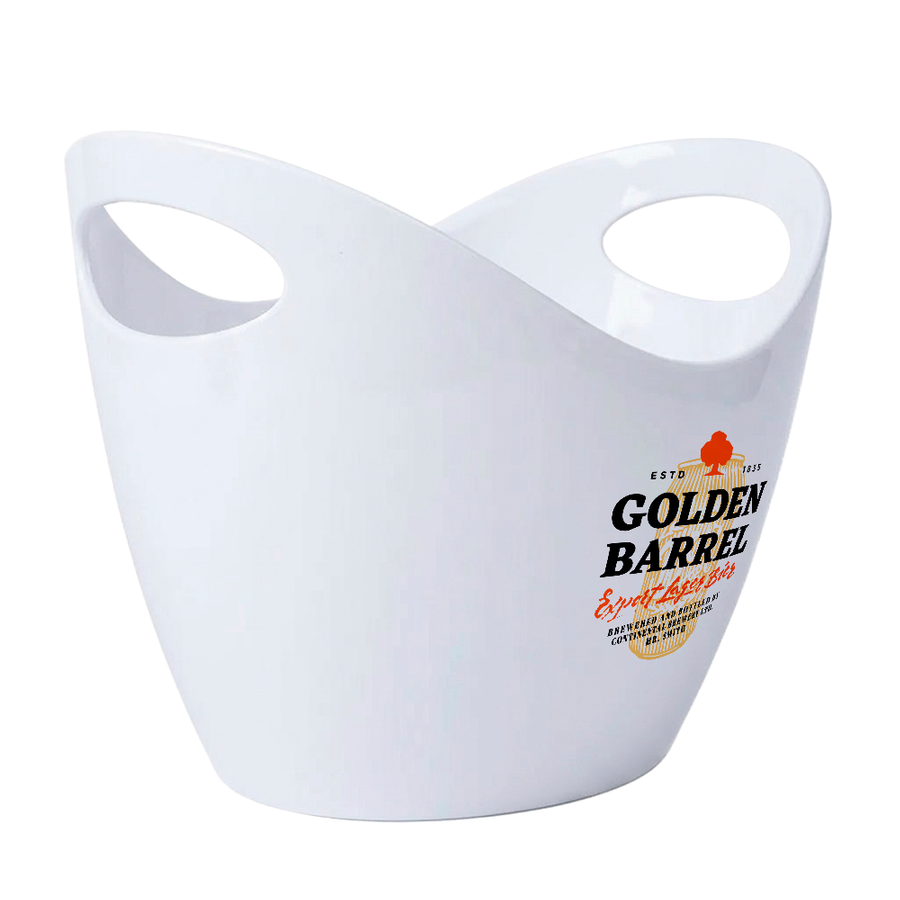 Curved Dual-Handle Drink Buckets - Custom Banners Now