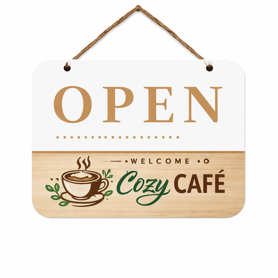 Plastic Hanging Door Signs - Custom Banners Now