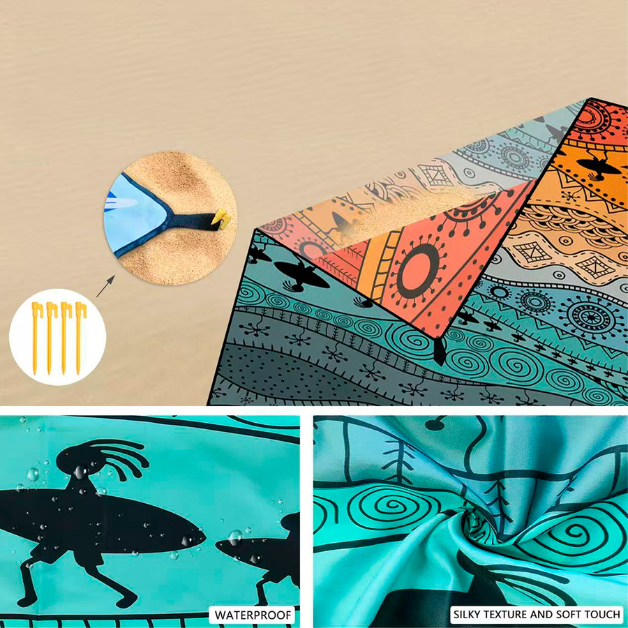 Windproof Beach Mats - Custom Banners Now